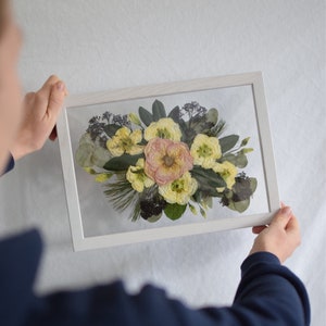 A4 bridal bouquet preservation, bridal bouquet immortalization, bridal bouquet preservation, bridal bouquet drying, wedding gift, bridal bouquet forever