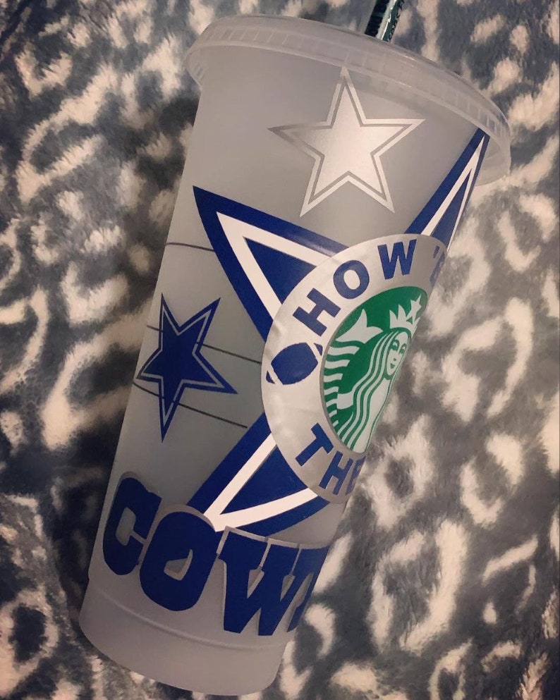 Cowboys Starbucks Cup SVG Etsy
