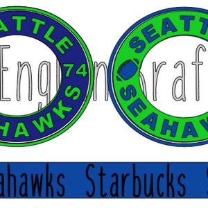 Seahawk Starbucks Cup SVG