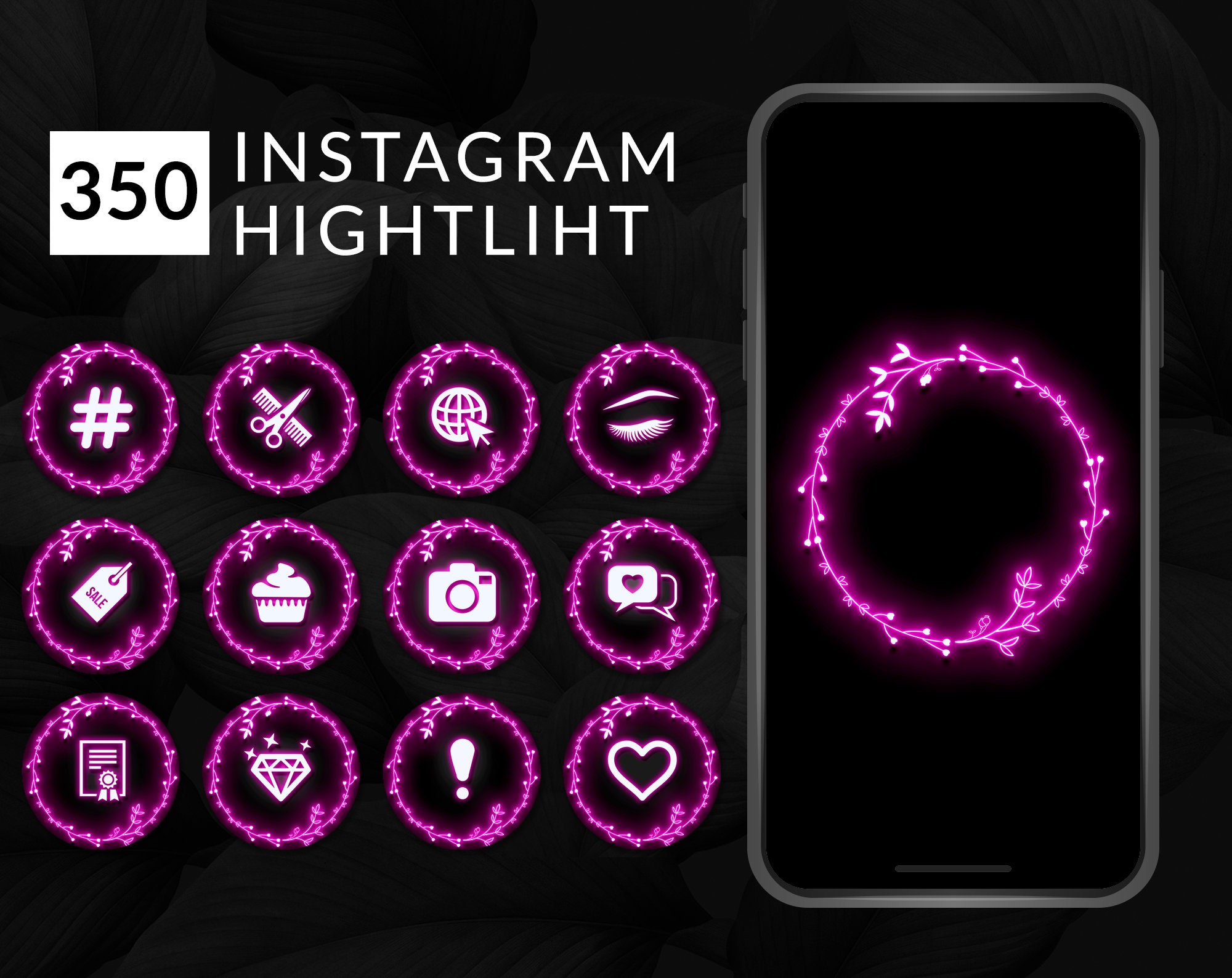 neon instagram highlight covers neon instagram highlight covers