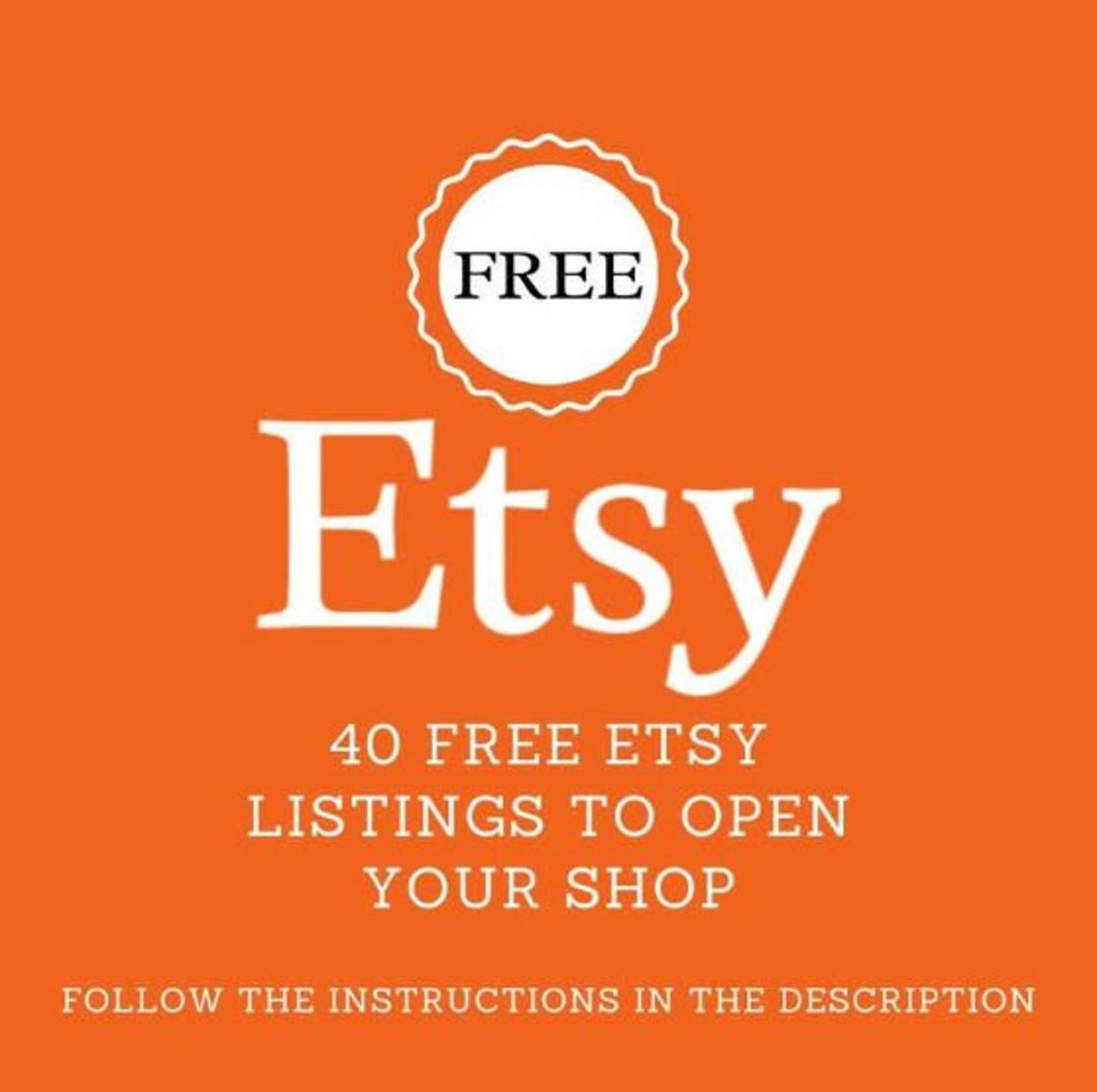 40 Free Etsy Listings Opening Etsy Shop Etsy Shop Link Etsy Australia