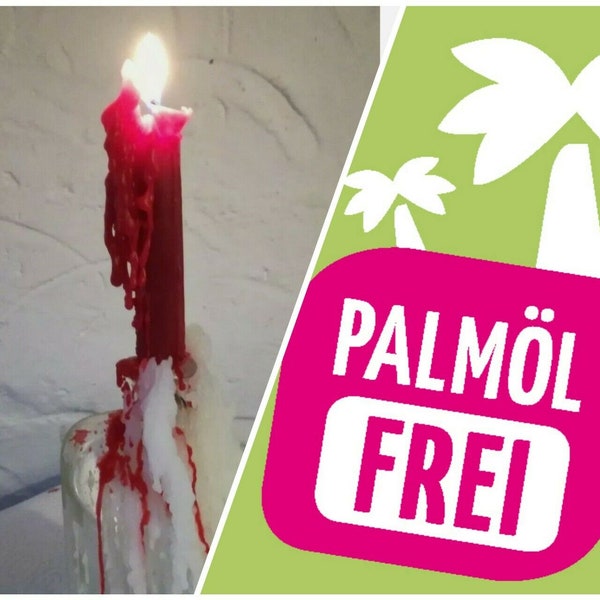 Edel 10 rote Tropfkerzen Blutkerze rot  tropfende Kerzen  OHNE PALMÖL