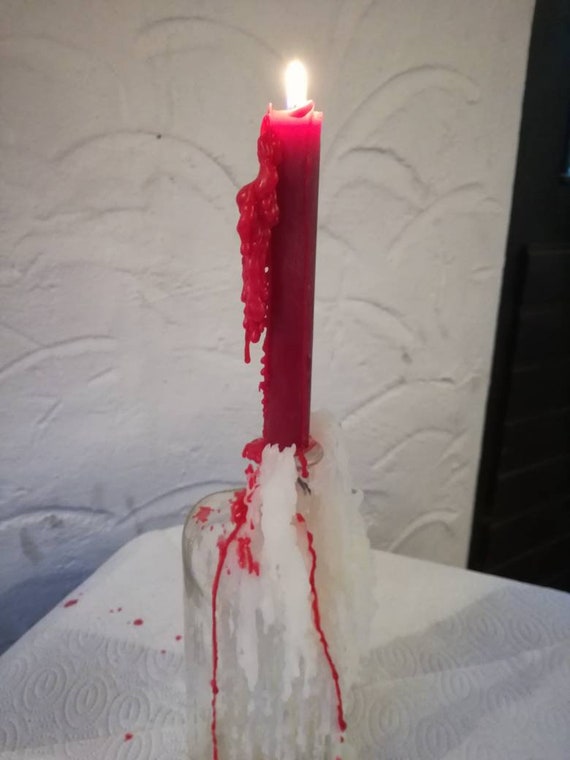 Edel 10 rote Tropfkerzen Blutkerze rot tropfende Kerzen OHNE PALMÖL