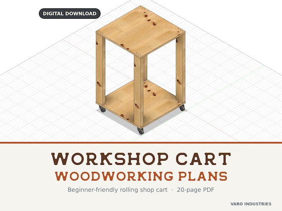 Rolling Shop Cart Plans