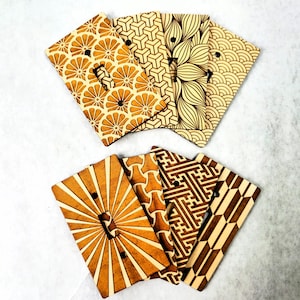 Patterned Wood Light Switch Cover | Laser Engraved Single Toggle Wall Plate | 12 Designs | Maple Birch Bamboo White Oak