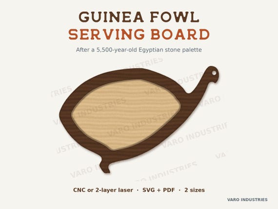 Guinea Fowl Serving Board