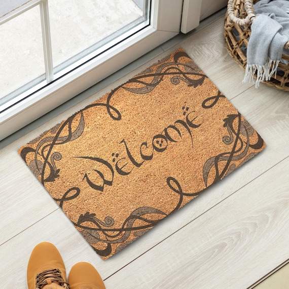 Hobbit Style Welcome Coir Doormat
