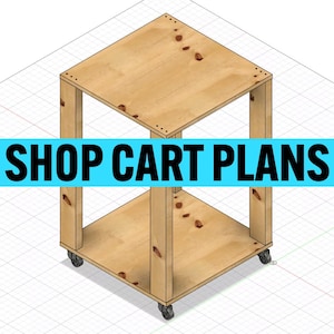 DIY Einstiegs Wagen / Werkstattwagen / Werkstattwagen / Werkstatt Projekt / Anfänger Projekt - Digitale Pläne