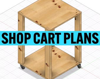Planos de carrito de taller DIY: Proyecto de carpintería para principiantes (Descarga PDF)