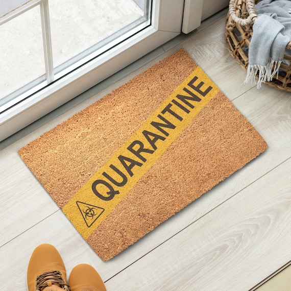 Biohazard Quarantine Coir Doormat