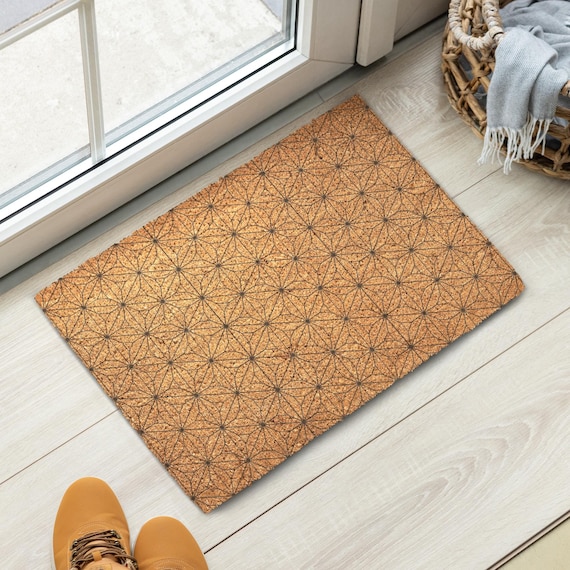 Japanese Kumiko Pattern Coir Doormat