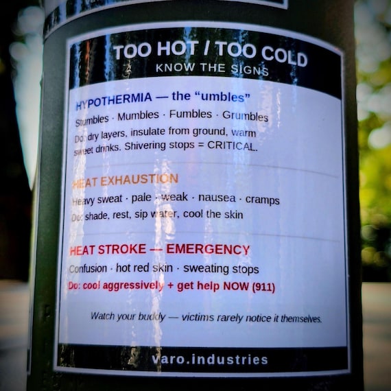 Heat  Cold Illness sticker