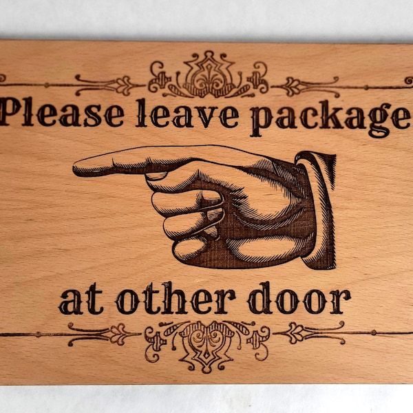 Package Delivery Sign, Please Leave Packages In Box, Delivery