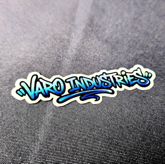 VARO Industries Holographic Graffiti Logo Vinyl Sticker