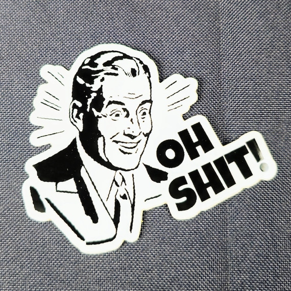 Retro Comic OH SH*T Vinyl Sticker