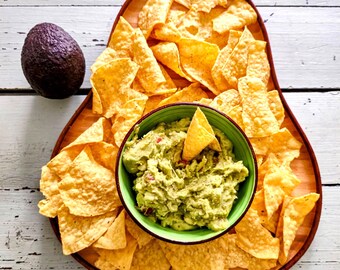 Avocado Chips & Dip Serving Tray / Charcuterie Board