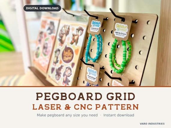 Pegboard Grid Pattern Template