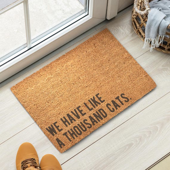 We Have Like a Thousand Cats Coir Doormat
