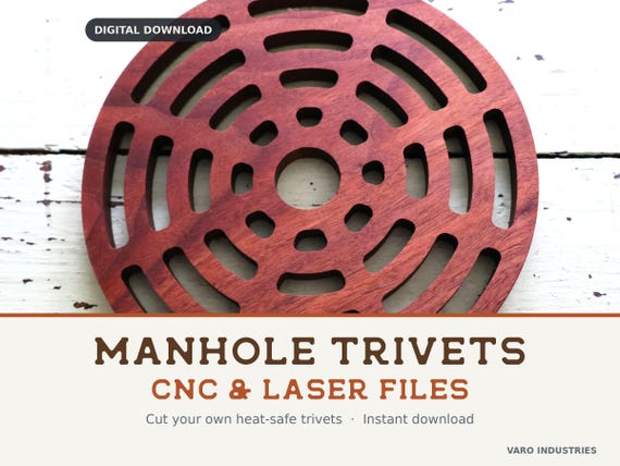 Manhole Cover Trivet Designs