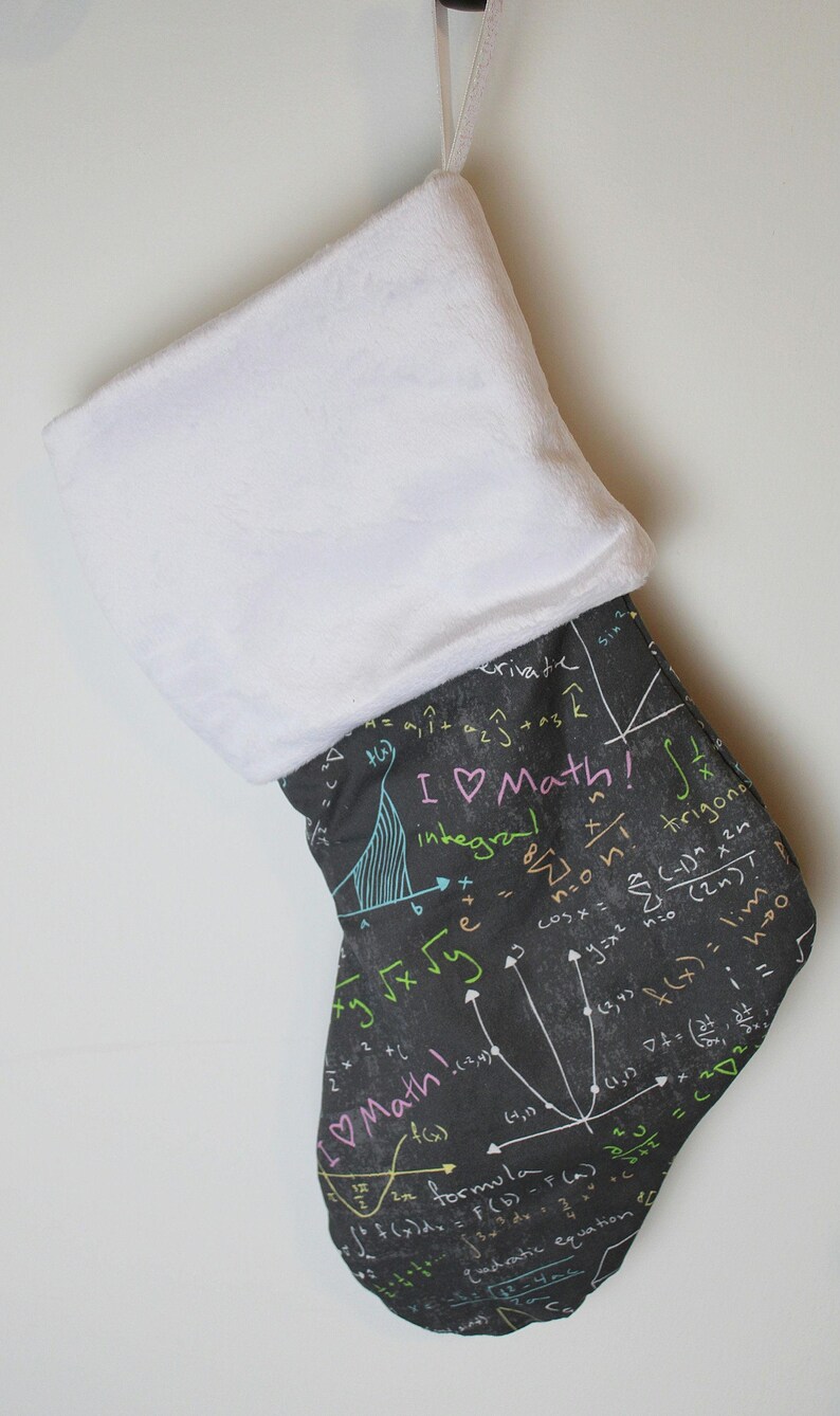 Stocking Math Custom Math Christmas Stockings, Uniquely Math or