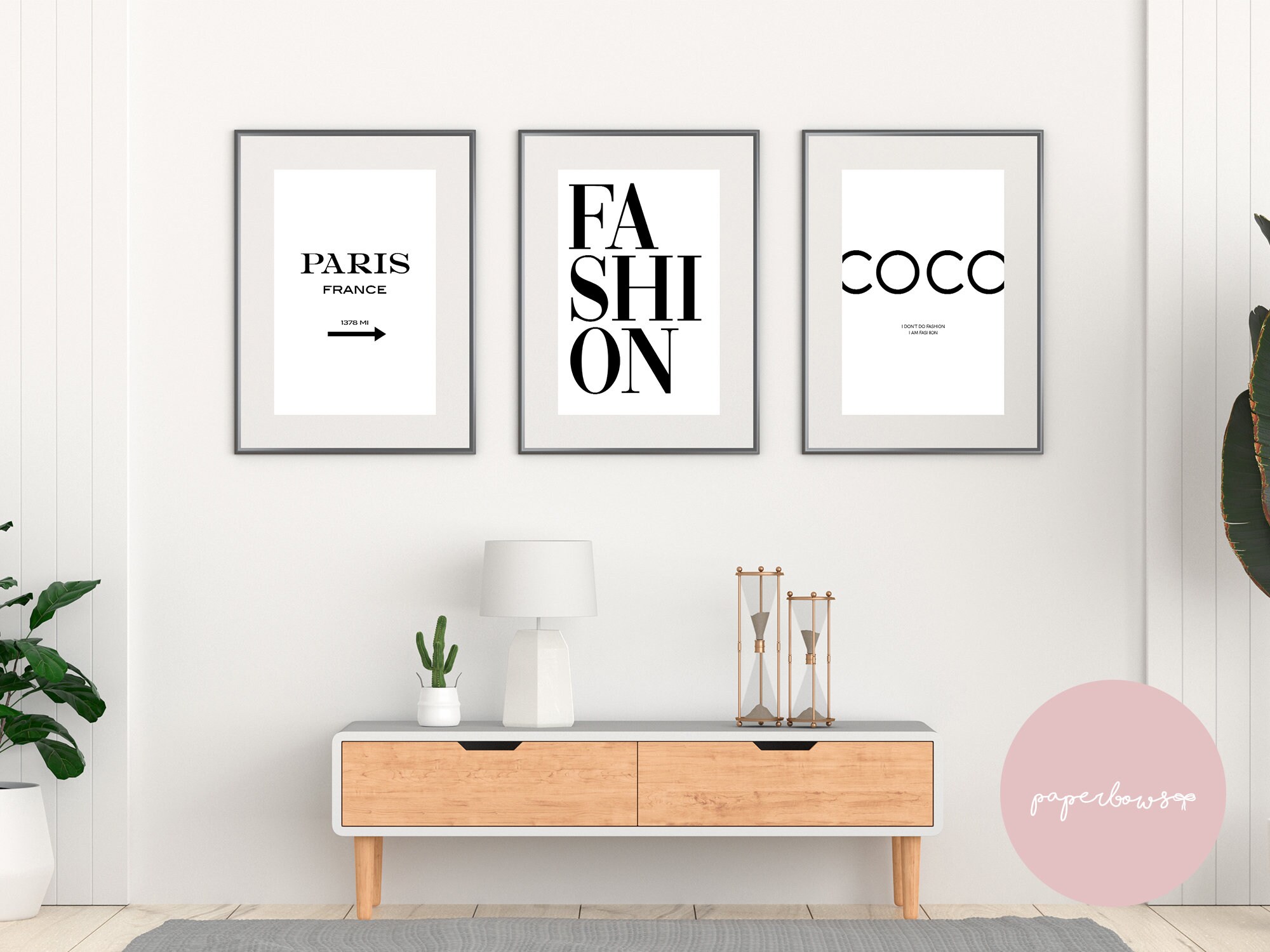 Set of 3 Fashion Prints bedroom dressing room beauty Etsy