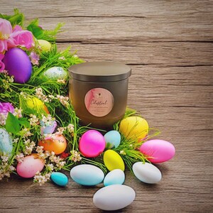 Manifestation Celestial Intention Charged Crystal Handmade Soy Candle Aromatherapy Stress Relief Essential Oils Citrine Mother&#39;s Day Gifts