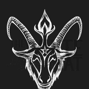 Moonlight Happy Baphomet - Arte digital (Archivo de imagen descargable - 800 ppi)