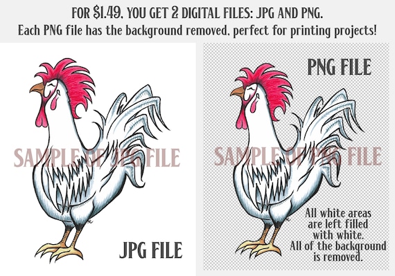 Gallo feliz Rise and Shine Mother Cluckers Arte digital (archivo de  imagen descargable 800 ppp)