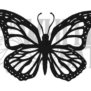 Monarch Butterfly (One Color) - SVG File - Digital Download (For all cutting machines including Cricut)
