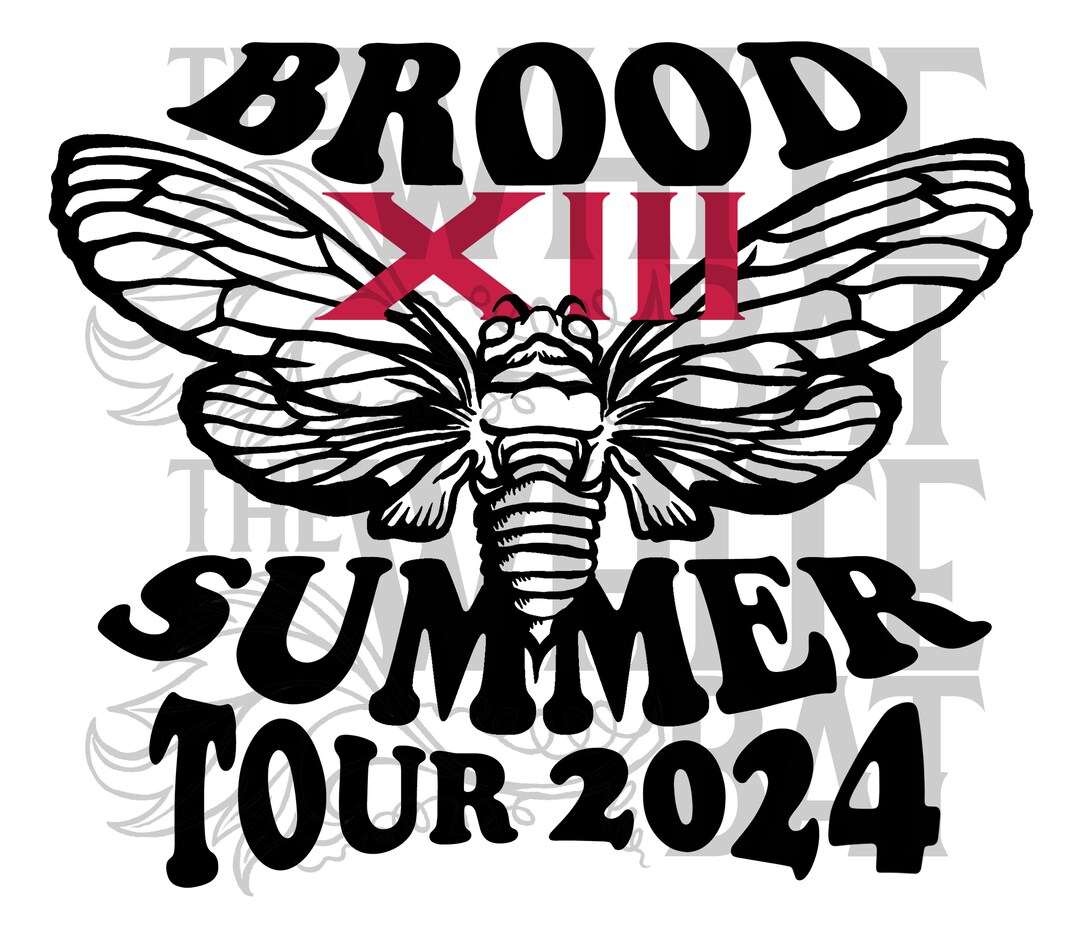 Brood XIII Summer Tour 2024 brood 13 Cicadas Digital Art downloadable