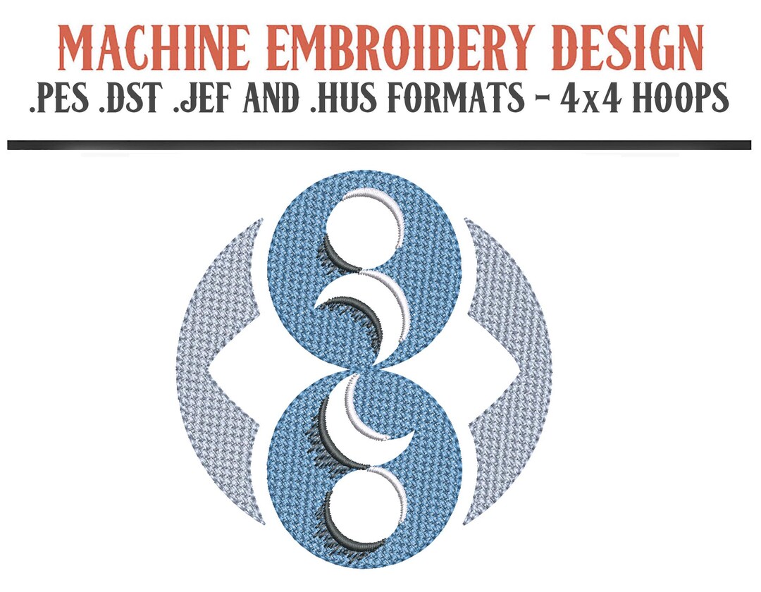 Roswell Rock Symbol Bas-relief - Machine Embroidery Design - Digital ...