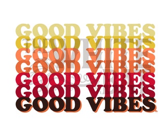 Good Vibes - Sunset - Digital Art (Downloadable Image File - 800 ppi)