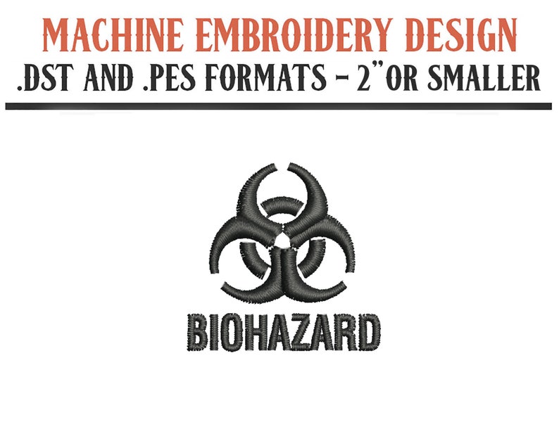Itsy Bitsy Biohazard Sign - Machine Embroidery Design - Digital ...