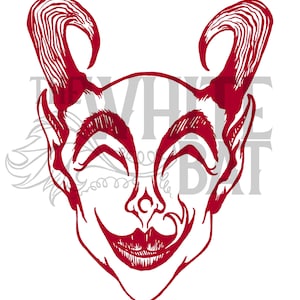 Happy Demon - Krampus - Halloween (One Color) - SVG File - Digital Download (For all cutting machines including Cricut)