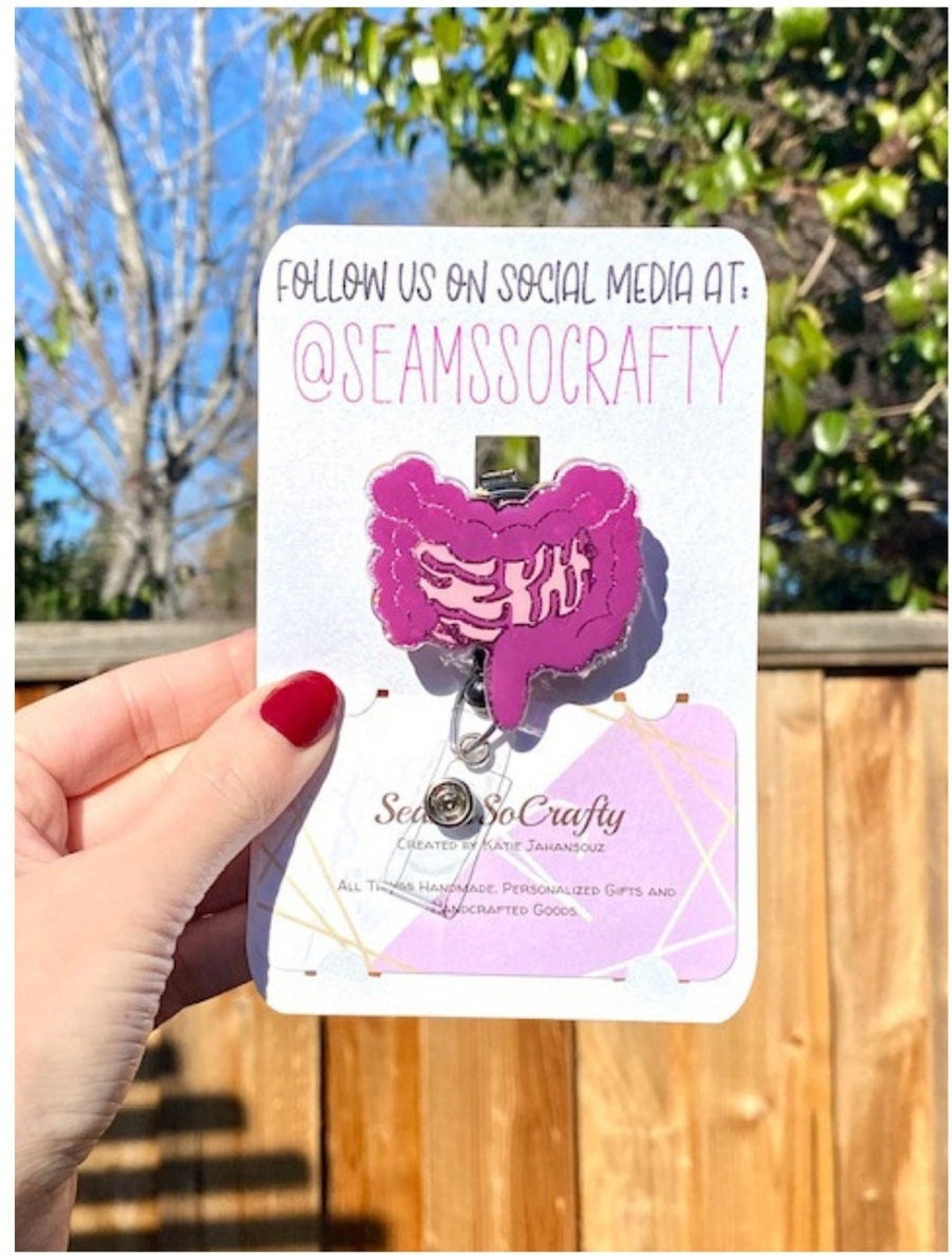 Anatomy Badge Reels Work Badges Custom Badge Reel Intestines Badge Reel