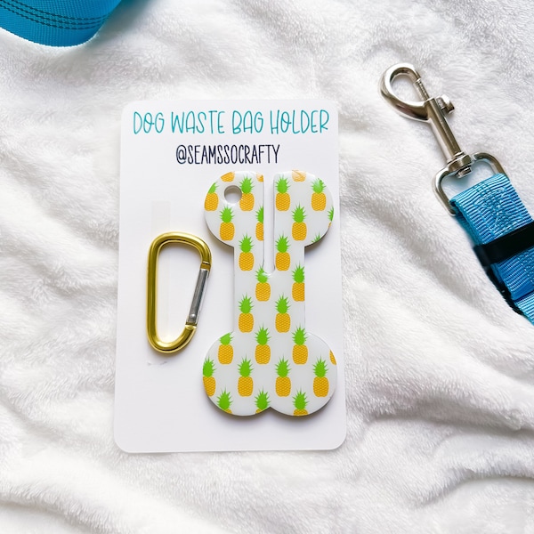 Dog Waste Bag Holder | Dog Poop Keychain | Dog Poop Holder Keychain | Keychain for Dog Owners