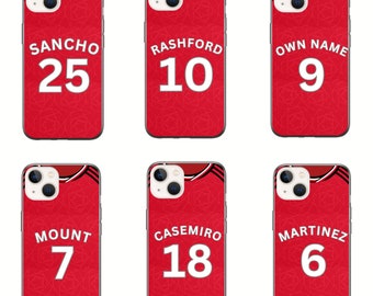 Manchester 2023/24 Football Shirt Premium Protective Hard Rubber Silicone Phone Case Cover for iPhone Samsung Huawei (Choose your model)