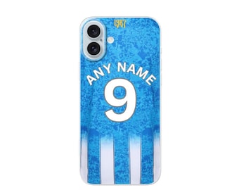 Coventry City 2026/27 Any Name / Number Football Shirt Premium Hard Rubber Silicone Phone Case Cover for iPhone & Samsung
