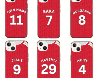 Ars North London 2024 Football Shirt Premium Protective Hard Rubber Silicone Phone Case Cover for iPhone Samsung Huawei (Choose your model)