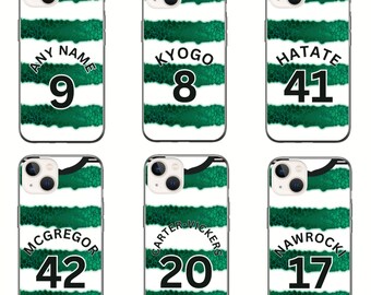 Glasgow Cel 2023/24 Football Shirt Premium Protective Hard Rubber Silicone Phone Case Cover for iPhone Samsung Huawei (Choose your model)