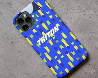 Funda protectora de silicona rígida de primera calidad con diseño retro de la camiseta del Birmingham para iPhone y Samsung (elige el modelo de tu teléfono).