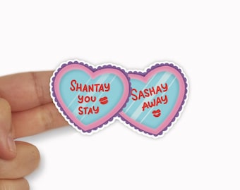 Adesivos de vinil RuPaul's Drag Race: Sashay Away, Shantay You Stay