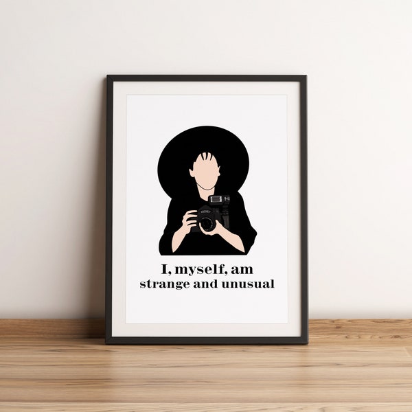 Lydia - I Myself Am Strange And Unsual Posterdruck - Home Decor