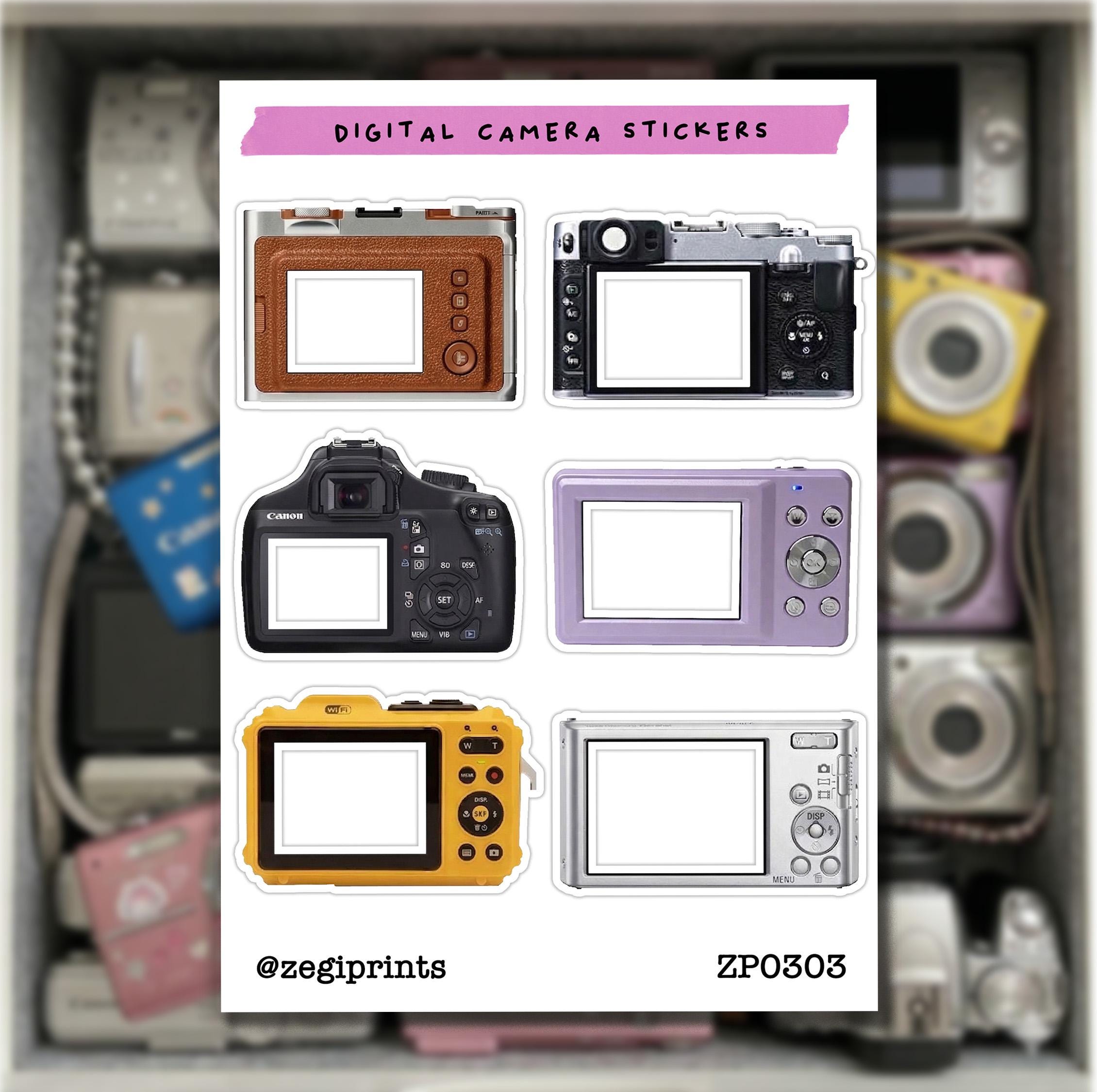 Digital Camera Stickers, Photo Frame Cutout Stickers, Viewfinder Frames ...