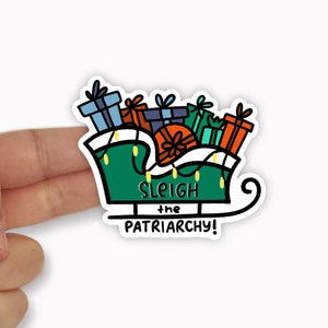 Traîneau le patriarcat vinyle autocollants - citations féministes - autocollants féministes
