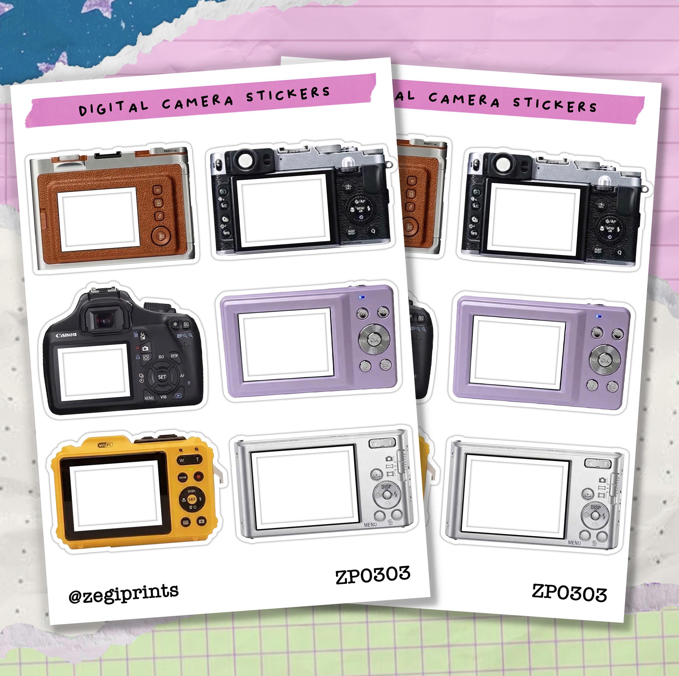Digital Camera Stickers, Photo Frame Cutout Stickers, Viewfinder Frames ...