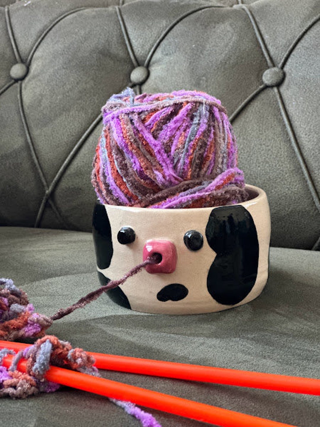3d printed a yarn bowl that can hold both my socks! : r/knitting