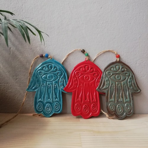 Made in Israel Pink Small Jewish Chai Good Luck Home Wall Decor Hamsa Made in Israel Pink Small Jewish Chai Good Luck Home Wall Decor Hamsa