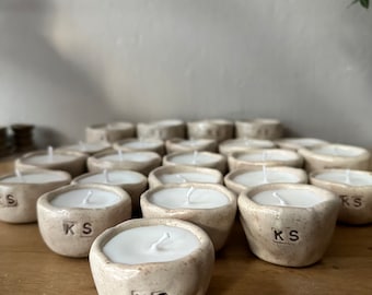 Custom Wedding Gift: Handcrafted Ceramic Candle HoldePersonalized wedding  gift ,ceramic candle holder,