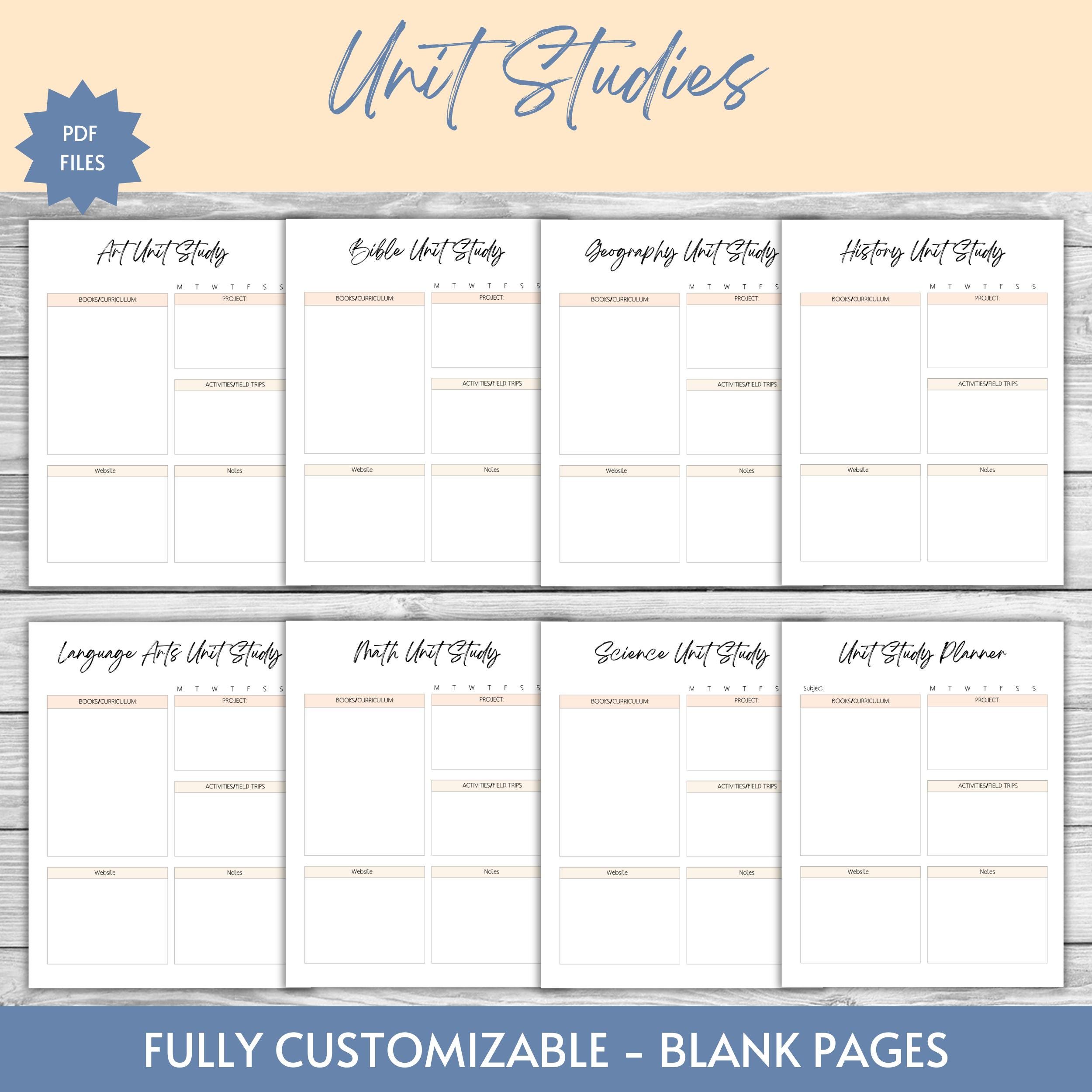 PRINTABLE Homeschool Planner | Undated | Floral Design | PDF | Digital ...